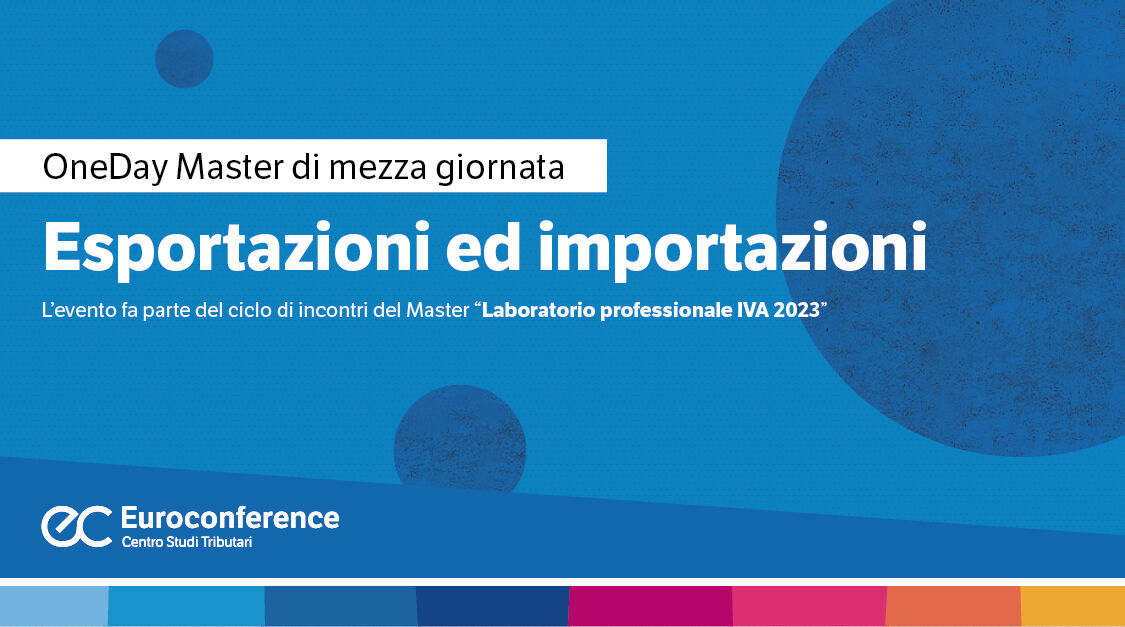 Immagine Esportazioni ed importazioni | Euroconference